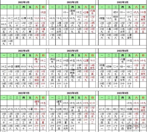 2023年天干地支|2023年日历带农历表，2023兔年阴阳历对照表，2023年每日天干。